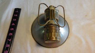 Vintage Large Guy ' s Dropper Universal Lamp Co.  carbide mining light for helmet 4