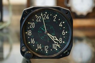 Wwii Waltham Aircraft Military Cockpit Navy Civil Date Indicator Cdia Clock