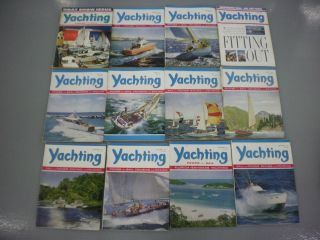 12 Vintage Yachting Magazines 1963 Full Year Over 2000 Pages Ads Articles Photos