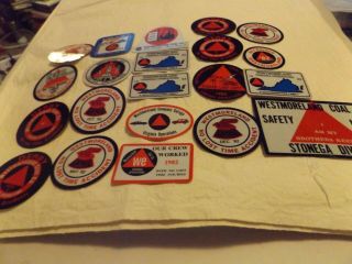 20 Old Westmoreland Mining Stickers But Good