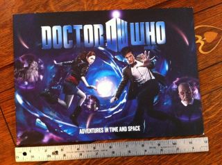 Dr Who BBC WORLDWIDE PROMOTIONAL SALES BROCHURE,  8 Pages,  MATT SMITH 2011 Rare 2