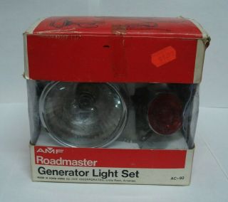 Vintage Amf Roadmaster Generator Light Set Ac - 92