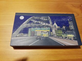 Hometowne Collectibles Pittsburgh Light - Up Nite 1999 Painted Wooden Block