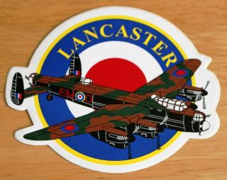 Old Raf Royal Air Force Avro Lancaster Sticker