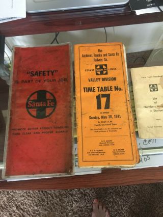 Santa Fe Rr Timetable & Assigned Numbers To Stations.