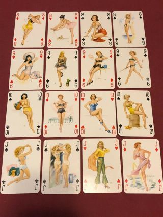 BABY DOLLS PLAYING CARD DECK PIN UPS NON - NUDE COMPLETE 4
