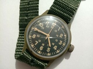 Old Vantage Vietnam War Watch Timepiece Plastic