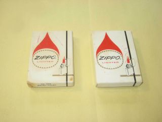 Serious Collectors Only Rare Two Flame Boxes 1968 To 1978 Empty Zippo Box