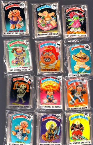 1986 Garbage Pail Kids Buttons (12)