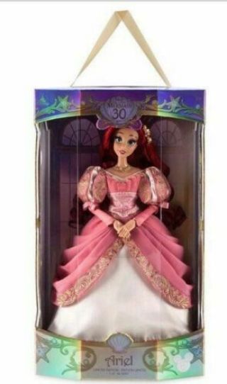 Guaranteed D23 Expo 2019 Disney 30th Anniversary Limited Ariel Doll 17 "