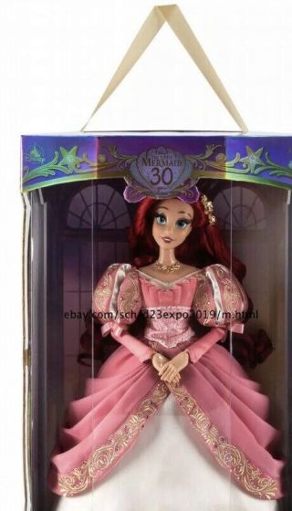 D23 Expo 2019 Disney 30th Anniversary Edition Ariel Doll 17 " Le1000 Guaranteed
