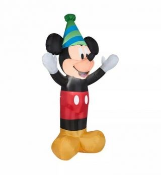 DISNEY MICKEY MOUSE CELEBRATION,  BIRTHDAY,  HOILDAY - Airblown Inflatable 4 ' ft 2