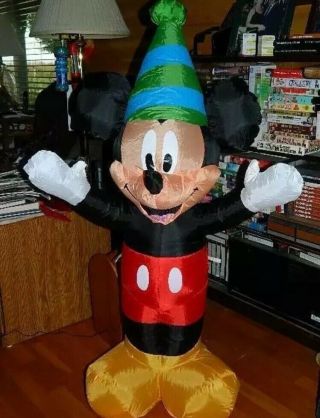 DISNEY MICKEY MOUSE CELEBRATION,  BIRTHDAY,  HOILDAY - Airblown Inflatable 4 ' ft 3