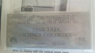 Master Replicas STAR TREK Science TRICORDER Limited Edition 334 out of 2500 5