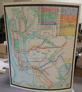 Nyc Subway Map York City 1979