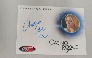 Christina Cole Auto As Club Receptionist In Casino Royale 007 Autograph
