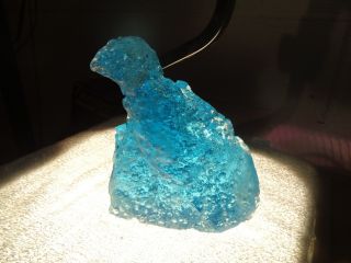 Andara Crystal Glass 1200 Grams P23 Ocean Blue Bubbles Cosmic Monatomic