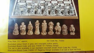 Tolkien The Lord Of The Rings " Chess Set " By Dennis Fairwaither - Mascott