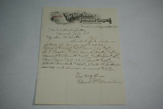 1900 The Inter - State Petroleum Company Providence,  Ri Letterhead Correspondence