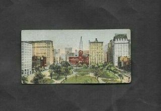B.  A.  T.  1908 Scarce (york Views) Type Card  Union Square