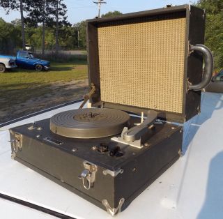 Talking Book Record Player Turntable 1960s Tube Amp Blind Braille 8rpm 16 33