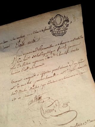 Antique Manuscript Document 1795