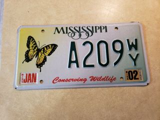Mississippi Conserving Wildlife License Plate