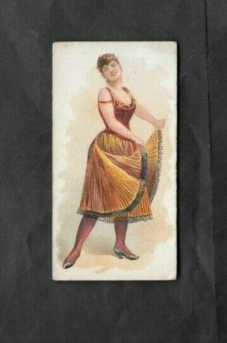 W.  Duke 1889 (songs) Type Card  Dancer - Popular Songs