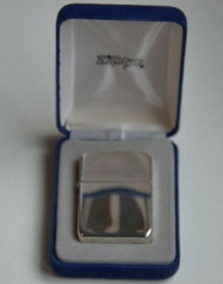 Zippo Lighter Sterling Silver 2004 Edition Box