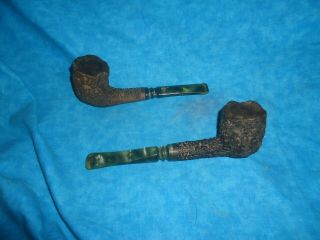 (2) Vintage Jobey Stromboli Smoking Pipes Estate Find
