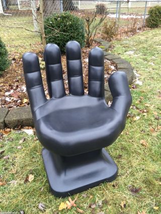 Giant Black Hand Shaped Chair 32 " Tall Adult Size 70 