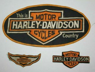 Vintage Harley Davidson Patches