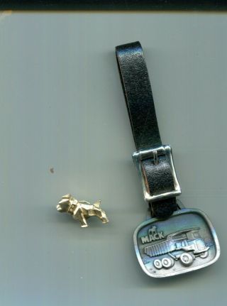 Mack Truck/key Fob/bull Dog Lapel Pin