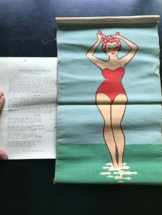 The Bathing Girl By Thayer (1944) - Vintage Magic Trick W/ Instructions