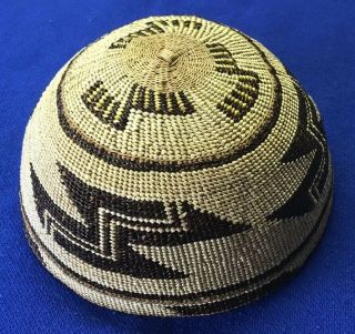 Native American Indian - Hupa Hat / Basket - Northern California Tribe