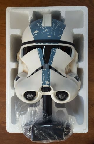 Star Wars Master Replicas 501st Clone Stormtrooper Helmet Weathered Sw - 178 - P