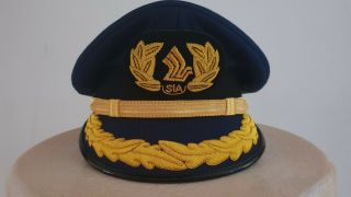 Singapore Airlines Silkair Senior Captain Management Pilot Peak Cap