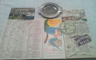 1950 For Memorabilia Orleans Postcards Visitor Guide Ashtray Drink Coaster