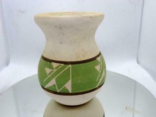 Vintage Native American Indian Pottery Southwest Vase Signed Sioux Indians