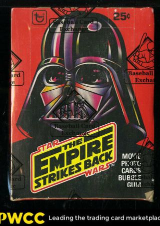 1980 Star Wars Empire Strikes Back Series 1 Wax Box,  36ct Packs,  Bbce (pwcc)