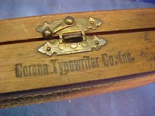 1920 CORONA TYPEWRITER Co Wood CIGAR BOX Christmas GIFT to CUSTOMERS Employees 4