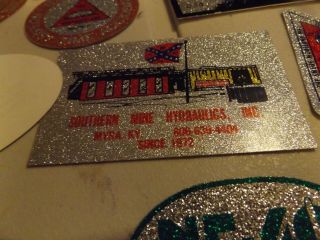 25 different old mining stickers,  they all shine 11