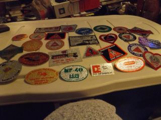 25 Different Old Mining Stickers,  They All Shine
