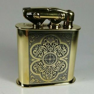 Kw - Karl Wieden Large Brass Table Lighter - Made In Germany - 10 Cm Tall