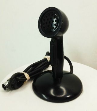 Vtg Roanwell No.  9808 Aviation Control Tower Atc Communications Microphone Black