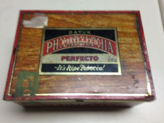 Old Vintage Cigar Tin,  " Bayuk " Phillies Display Box