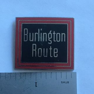 Burlington Route Railroad Hat Lapel Pins
