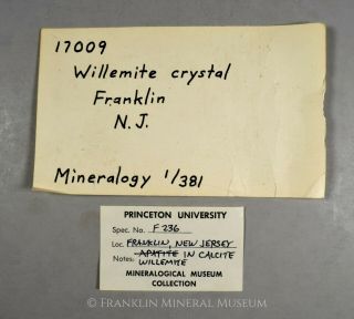 Large willemite crystal - Sterling Hill,  Ogdensburg,  NJ 9