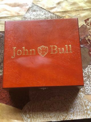 John Bull Sir Winston Hand Made Cigar Box.  Wood 2