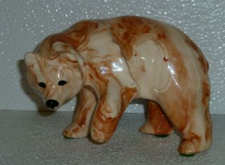 Sitka Clay Bear Figure Figurine Alaska Pottery 4.  75 "